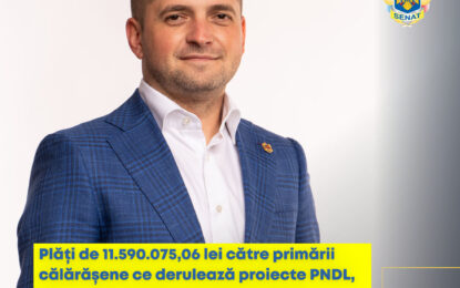 Ciprian Pandea, senator PNL: Dezvoltarea localităților din județul Călărași reprezintă unul dintre obiectivele mandatului meu de senator