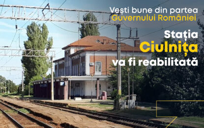Senator Pandea: ”Gara Ciulnița va fi modernizată”