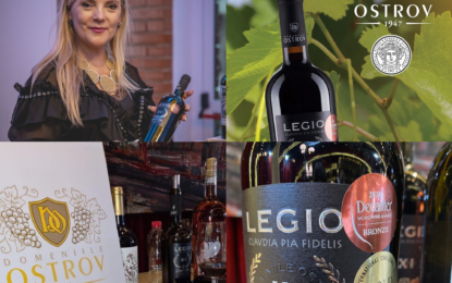 Domeniile Ostrov Reserve LEGIO, vinuri multiplu medaliate în România, Anglia, Franța și Germania