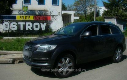 Audi Q7, furat din Germania și depistat la frontiera de la Ostrov