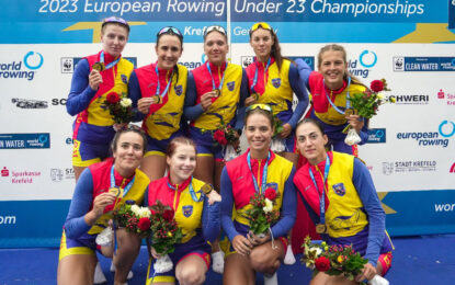 8 medalii de aur pentru România la Campionatele Europene de Canotaj Under23